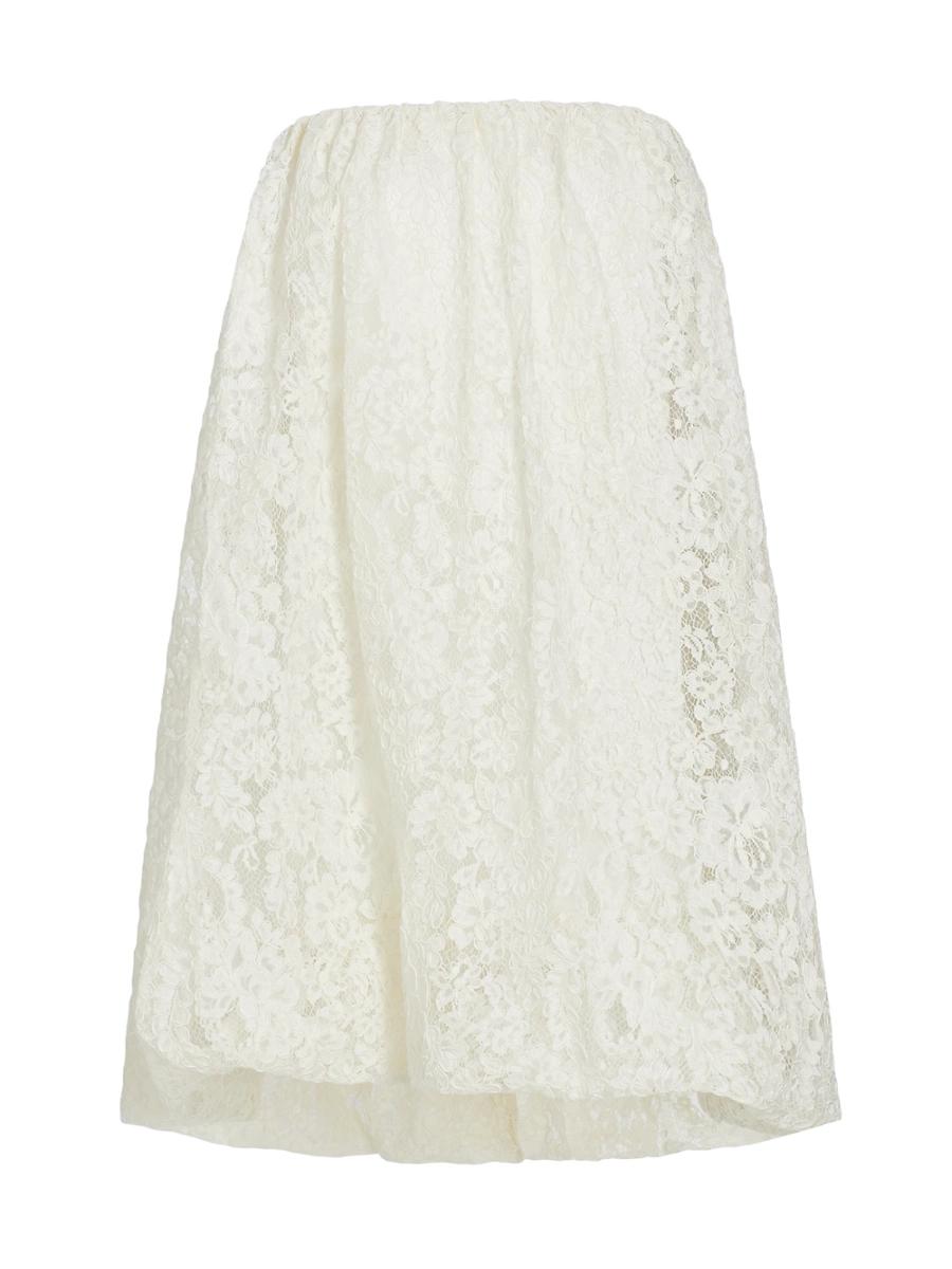 Womens Floral Lace Bubble Minidress Product Image