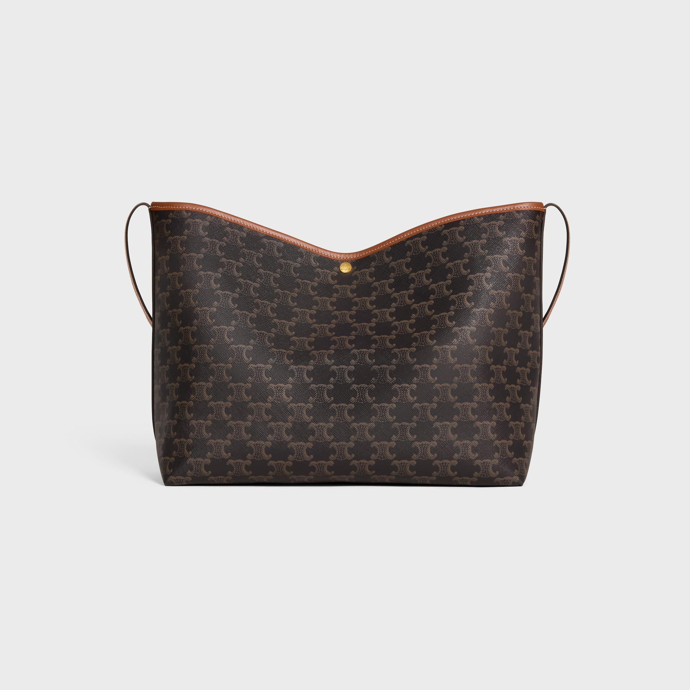 SOFT SHOPPER BAG IN Triomphe Canvas and Calfskin Product Image