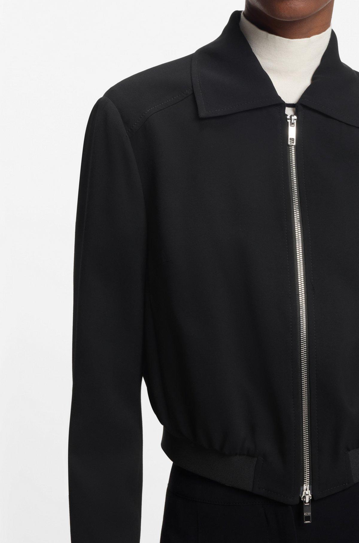 Regular-fit blazer in soft crepe Product Image