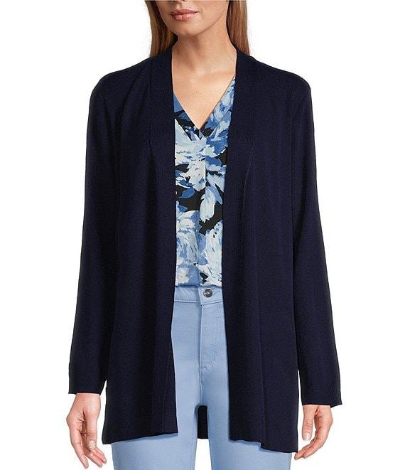 Jones New York Open Front Side Slit Icon Cardigan Product Image