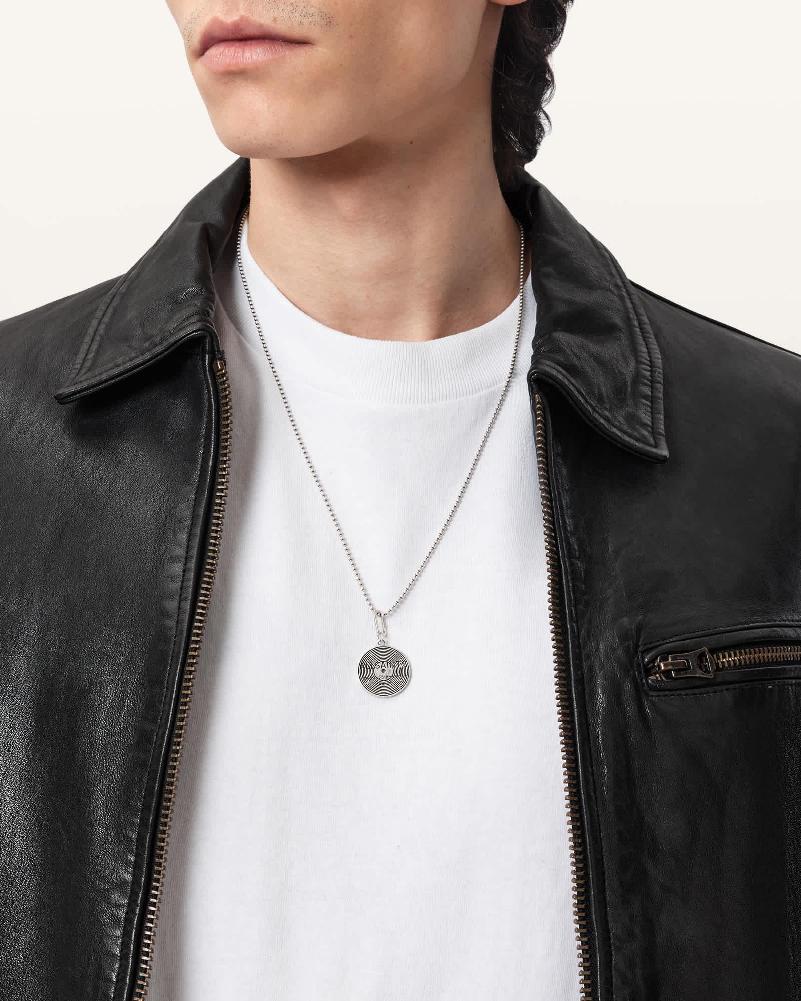 Lia Heart Huggie Earrings WARM SILVER | ALLSAINTS US Product Image