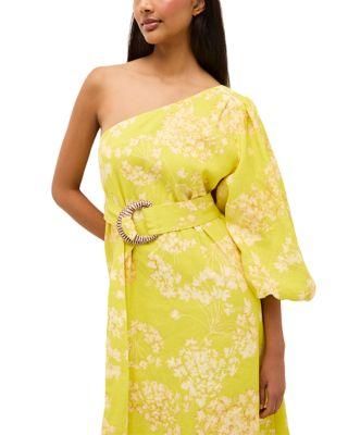 Printed One Shoulder Maxi Dress Product Image