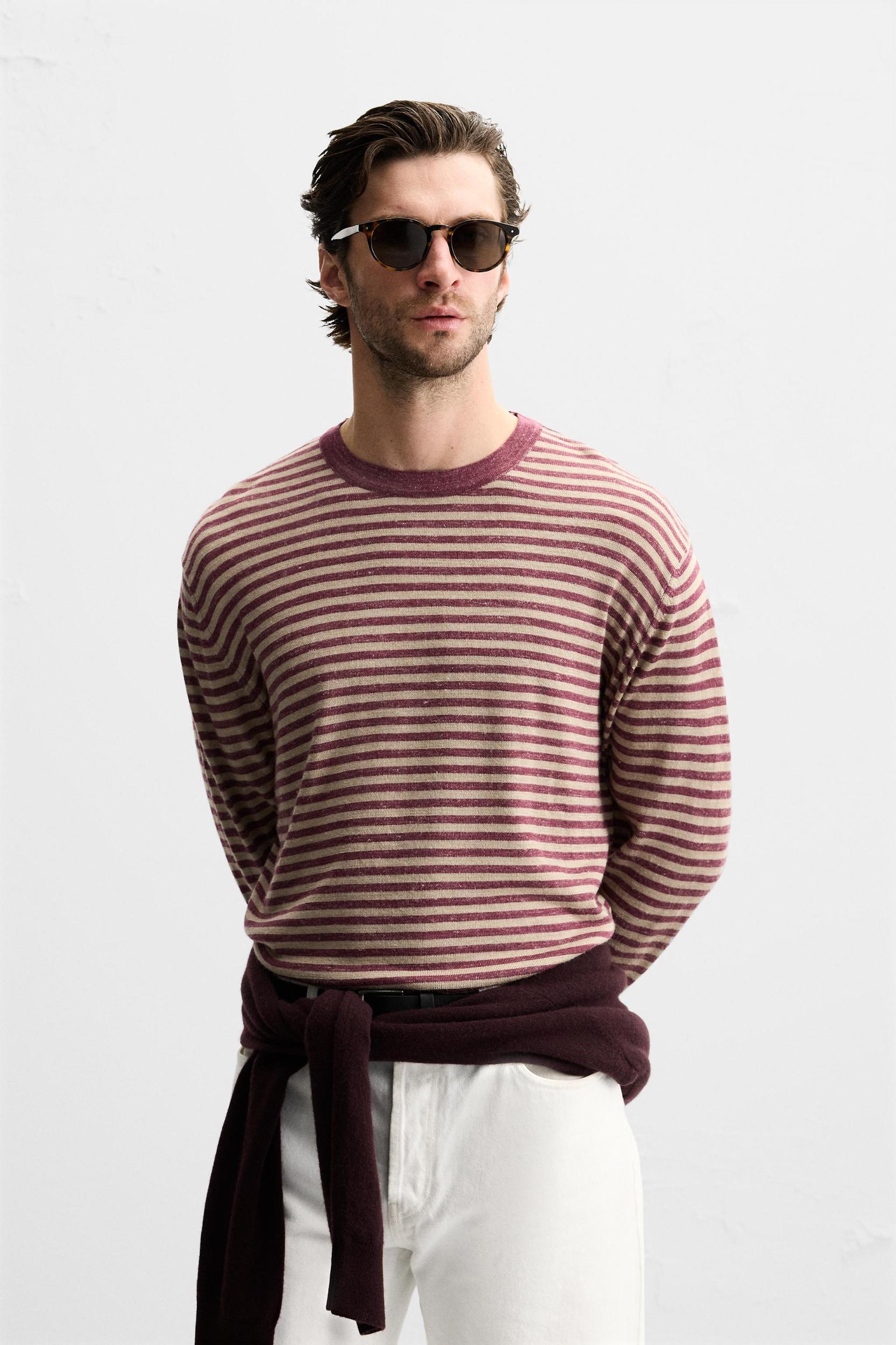 STRIPED JACQUARD SWEATER Product Image