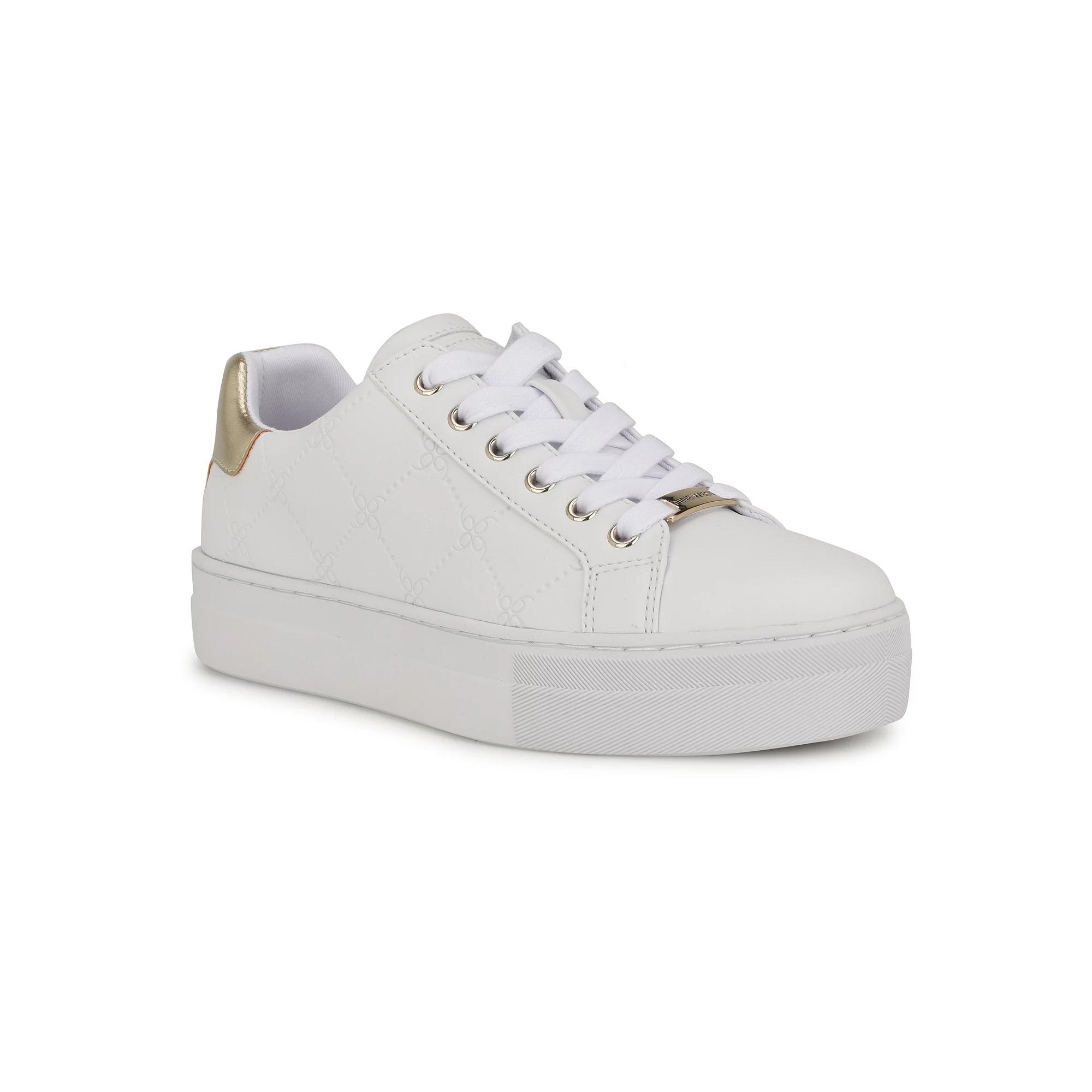 Nine West Gatspy Women's Fashion Sneakers, Size: 8.5, White Gold Product Image