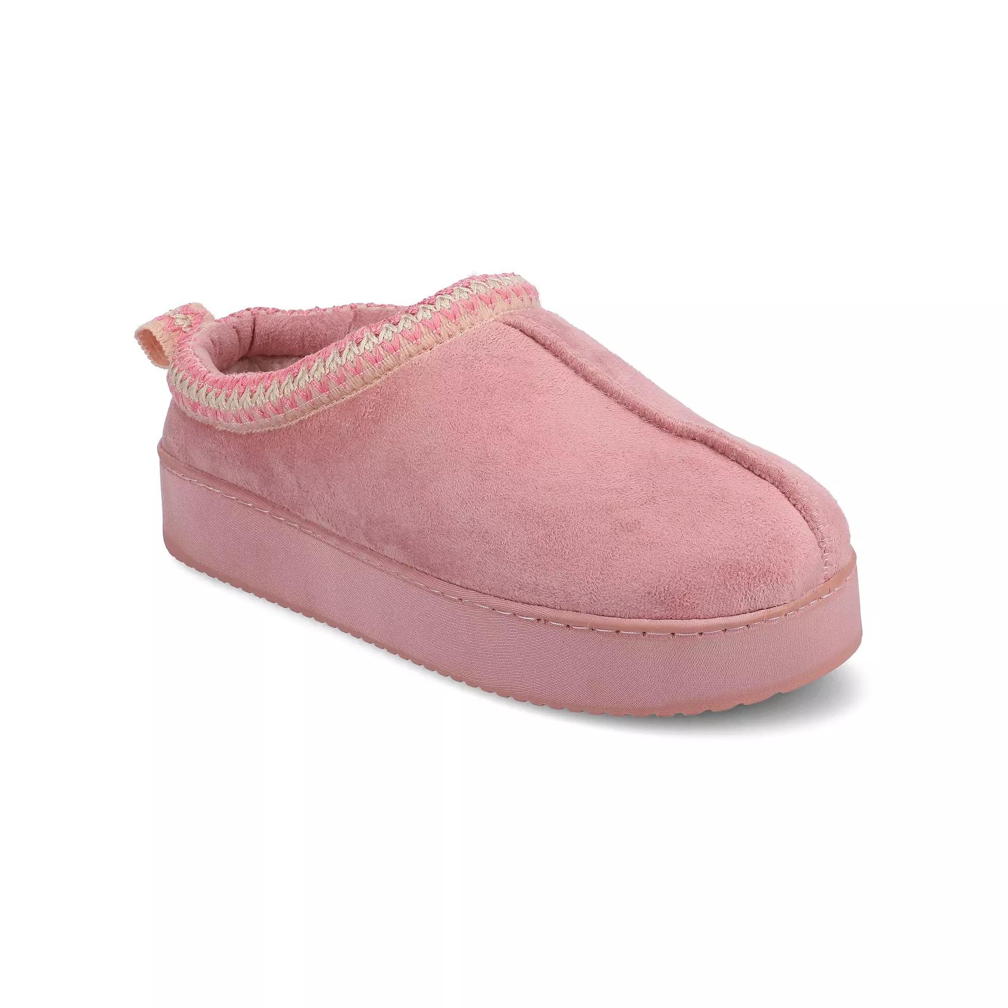 Journee Connway Women's Slip-On Cushioned Clog Slippers, Size: Medium(7/8), Pink Product Image