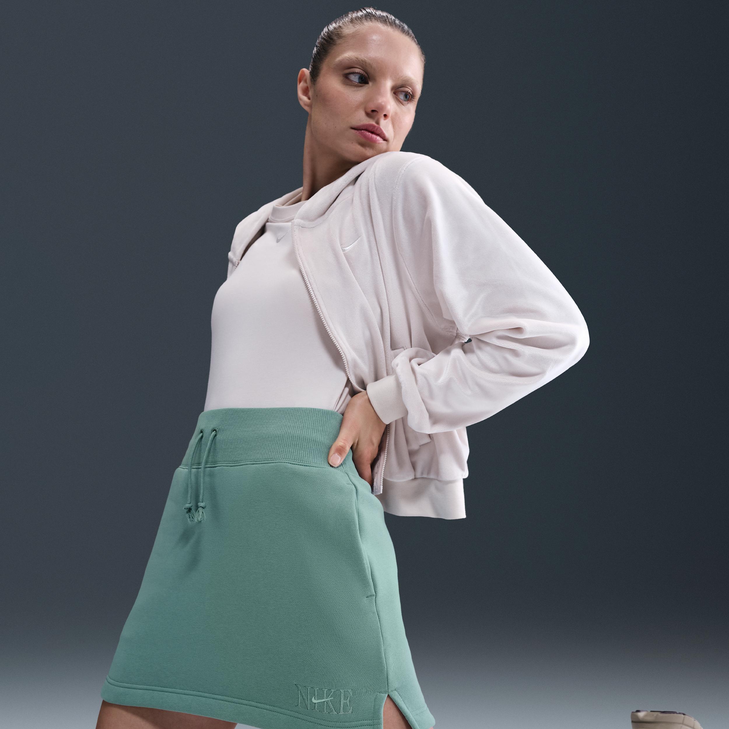 Womens Nike Sportswear Phoenix Fleece Skirt | IH7808-017 Product Image