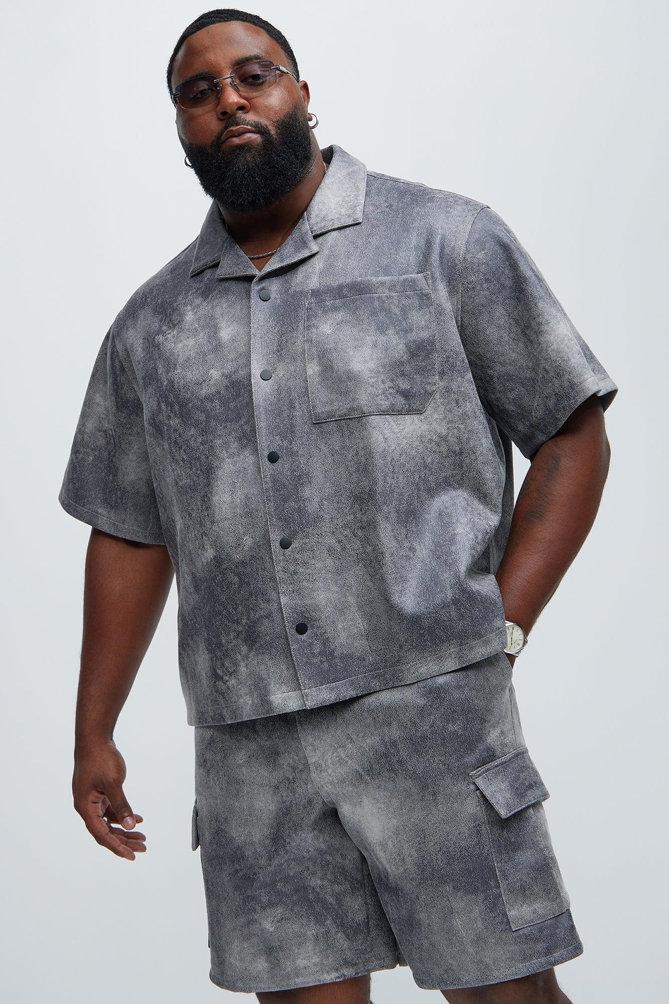 Manor Distressed Shirt - Grey Product Image