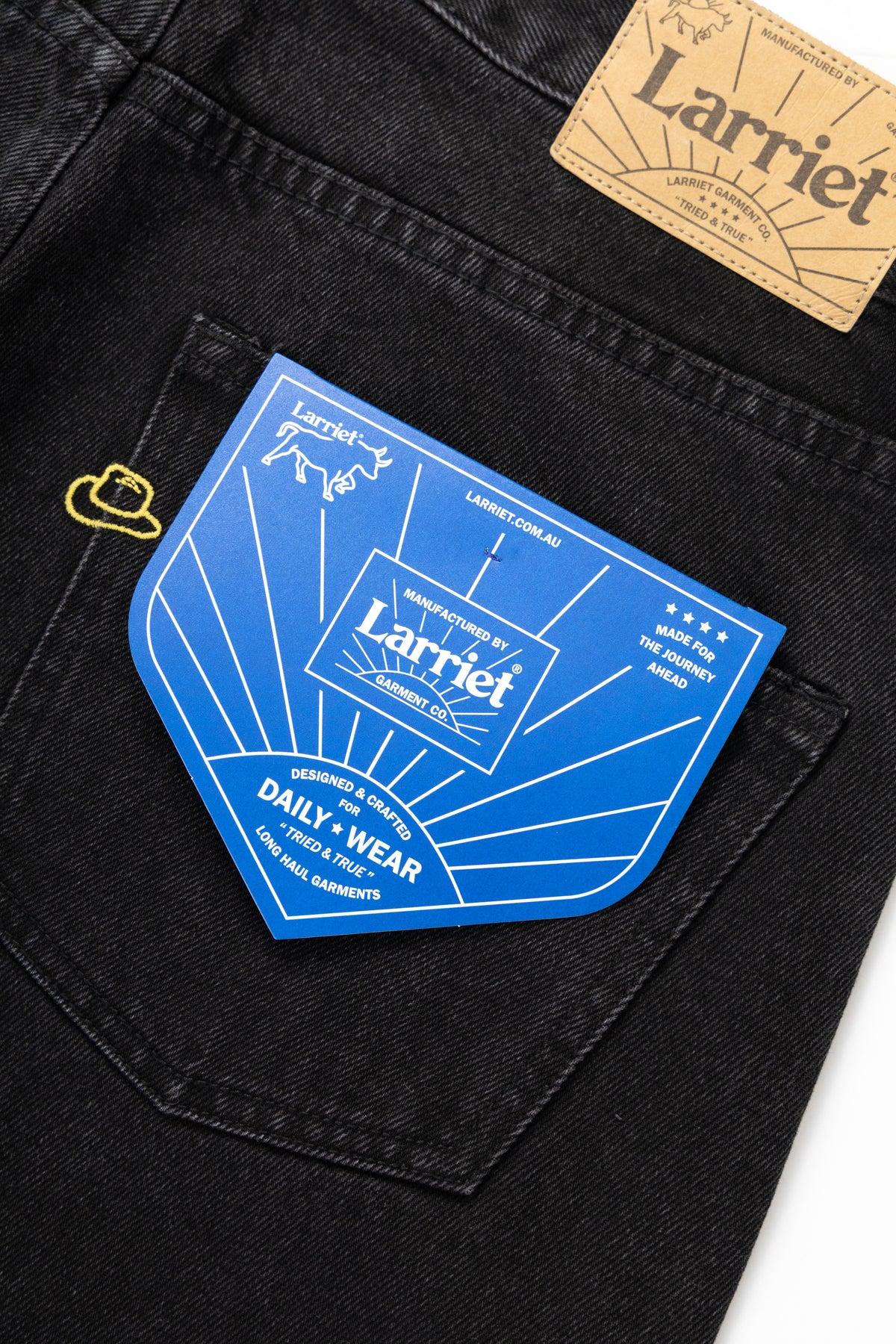 Larriet - Walé Jeans - Used Black Product Image