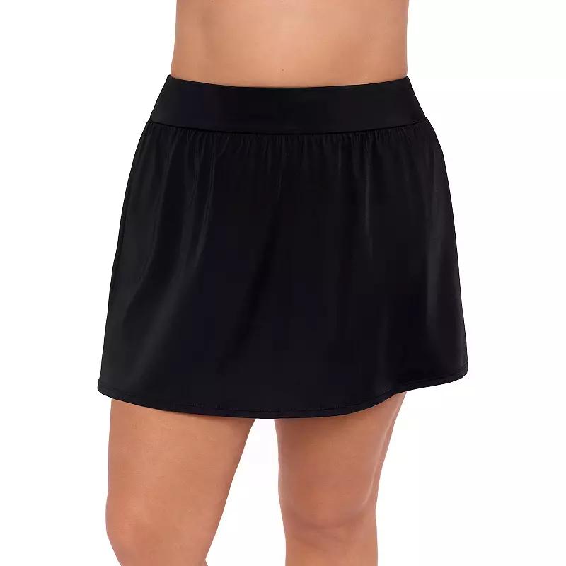 Plus Size Bal Harbour Super High-Waist Swim Skirtini, Womens Product Image