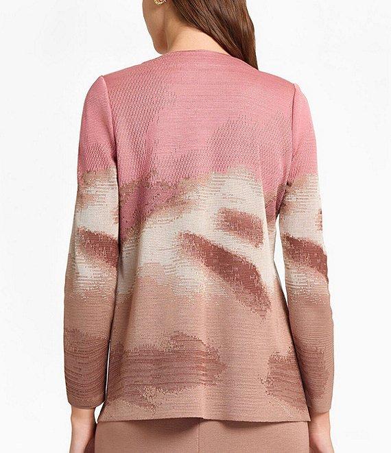 MISOOK Heritage Landscape Knit Crew Neck Bracelet Sleeve Jacket Product Image