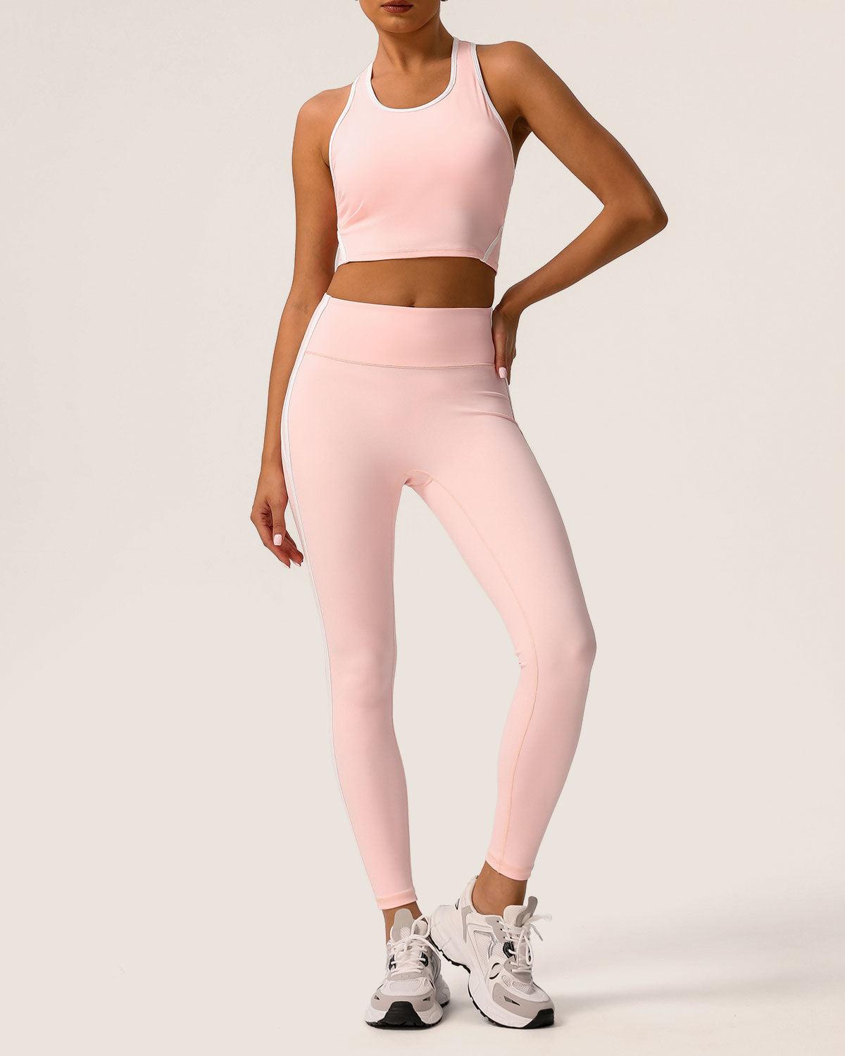 Pink Scoop Neck Yoga Tank Top - Light Support Product Image