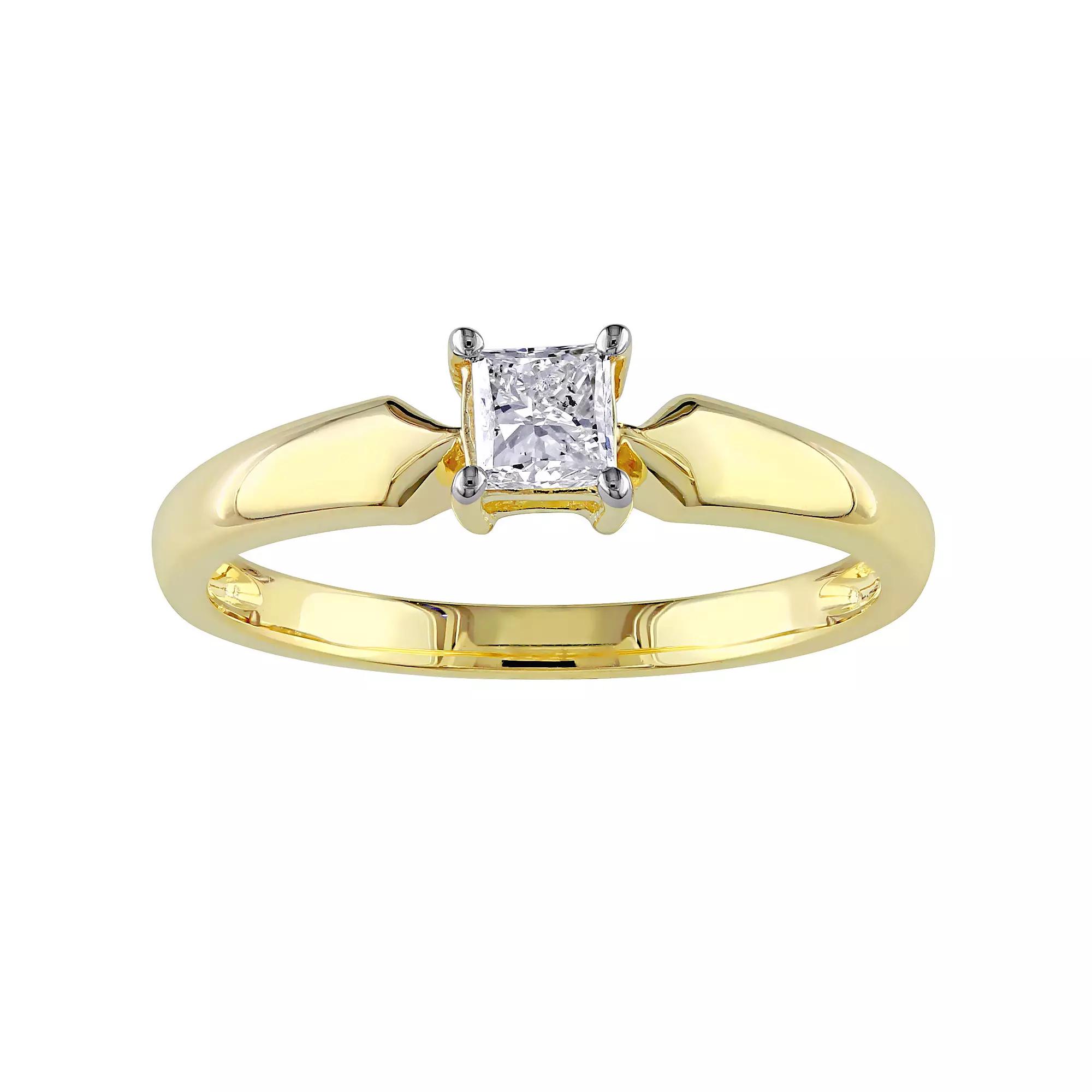 Stella Grace 10k Gold 1/3 Carat T.W Diamond Solitaire Engagement Ring, Womens Product Image