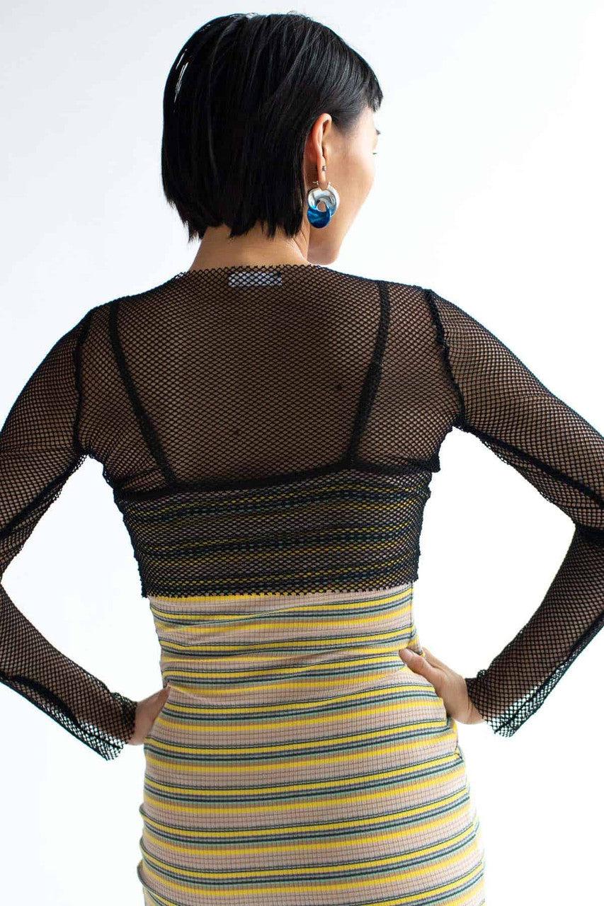 Fishnet Long Sleeve Top Product Image