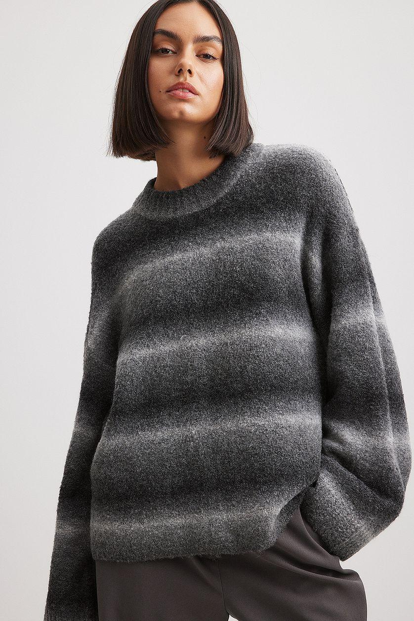Ombre Knitted Oversized Sweater Product Image