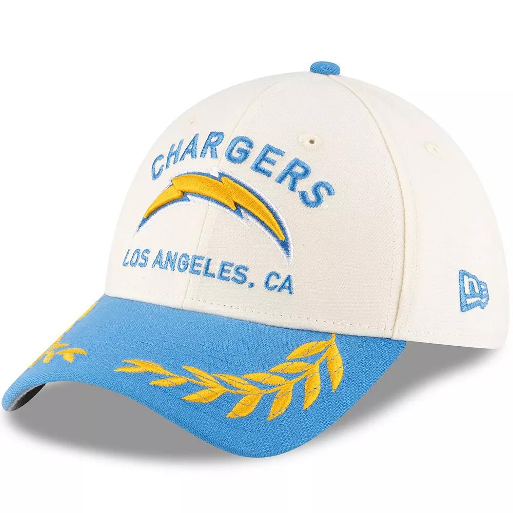 Men's New Era  Cream/Powder Blue Los Angeles Chargers 2025 NFL Draft 39THIRTY Flex Hat, Size: Medium/Large, Beige Product Image