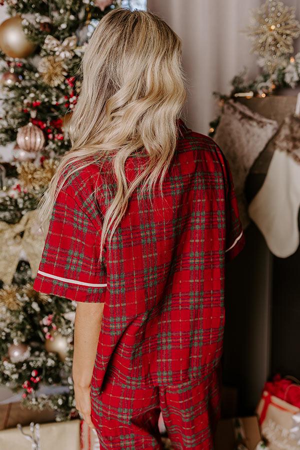 Pretty In Plaid Pajama Top Product Image