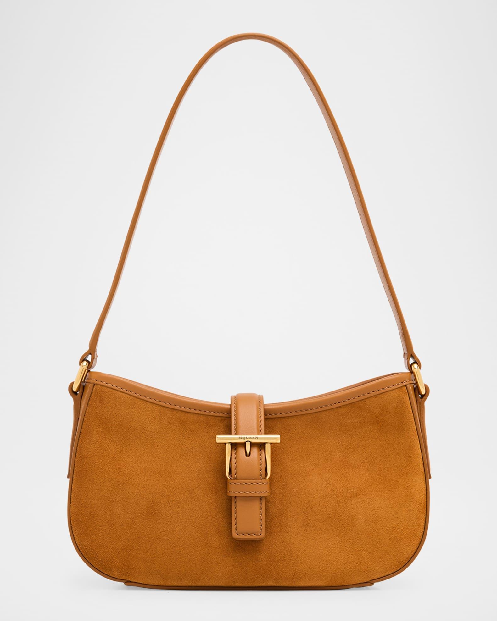 T-Bar Mini Suede Shoulder Bag Product Image