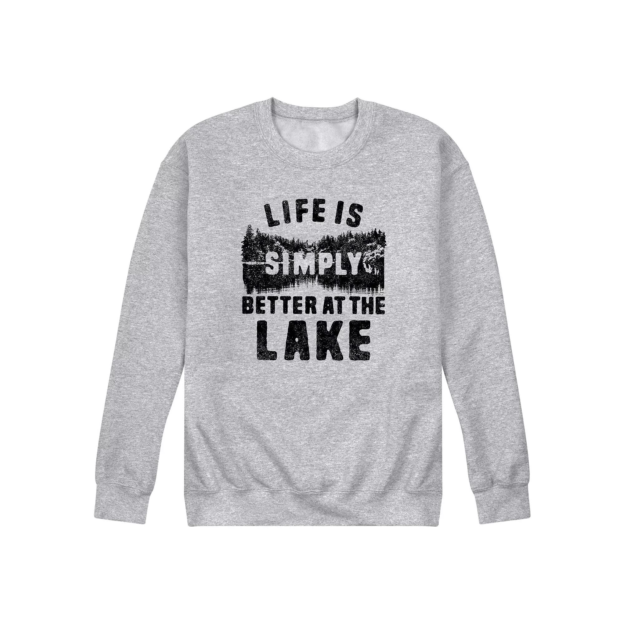 Men's Life is Simply Better at the Lake Fleece Sweatshirt,  Product Image