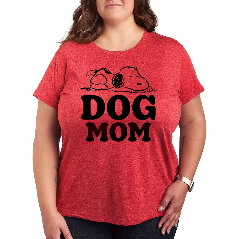 Plus Peanuts Snoopy Dog Mom Graphic Tee, Women's,  Product Image