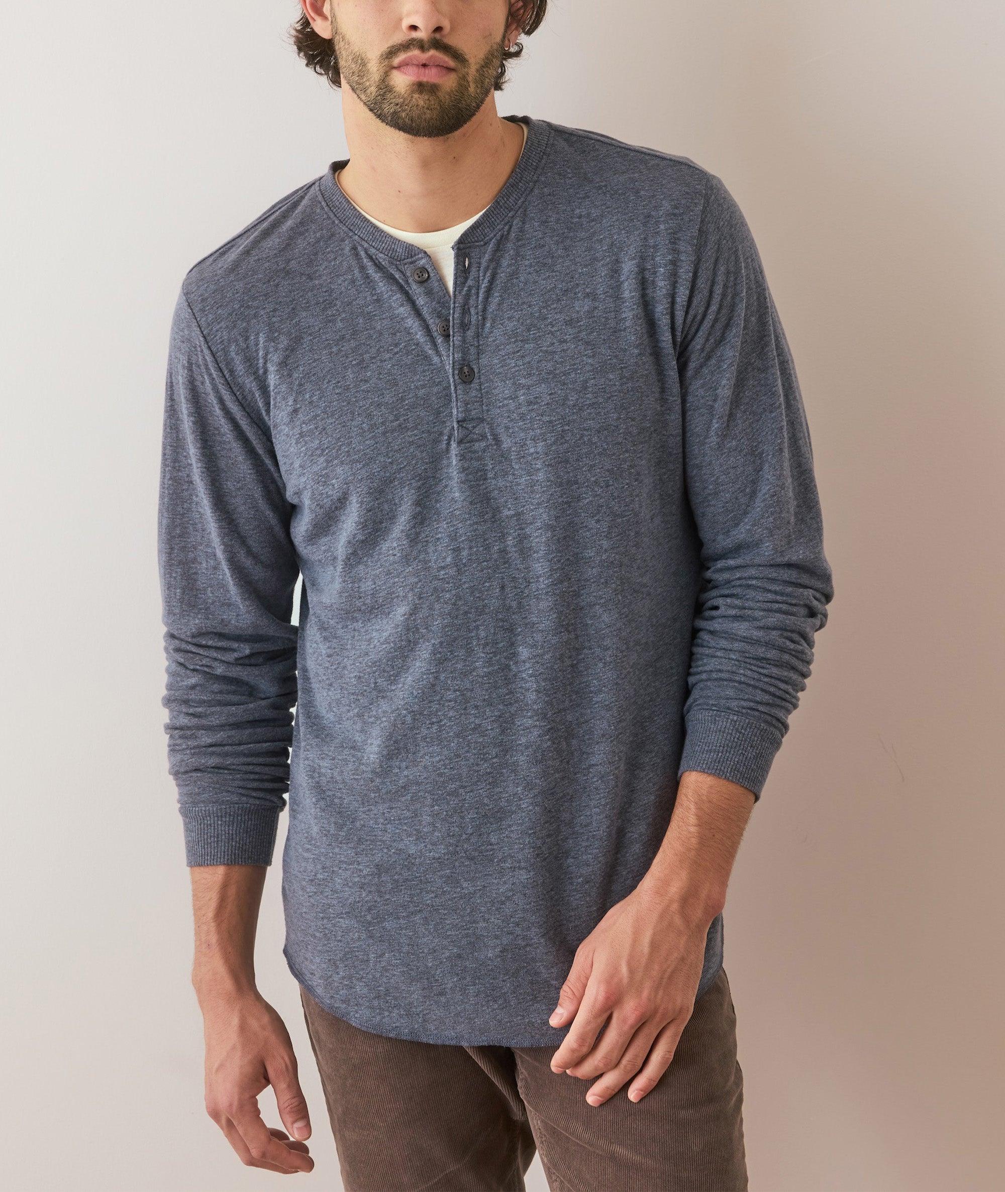 Double Knit Henley Product Image