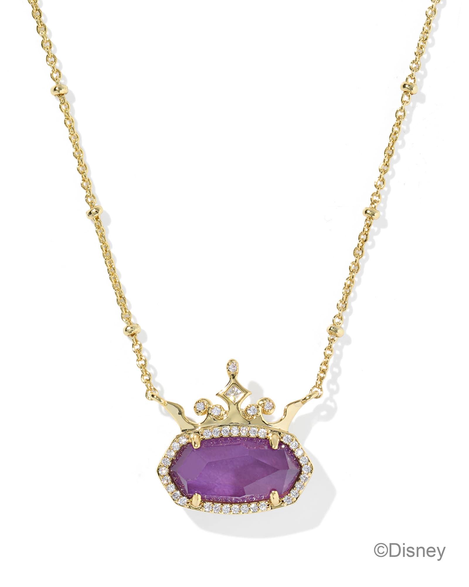 Disney | Kendra Scott Elisa Princess Gold Short Pendant Necklace Product Image