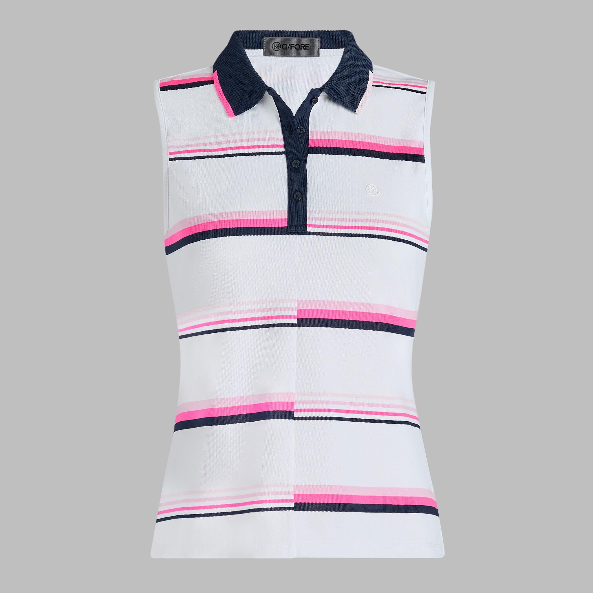 TECH PIQUÉ ENGINEERED STRIPE PERFORMANCE POLO Product Image