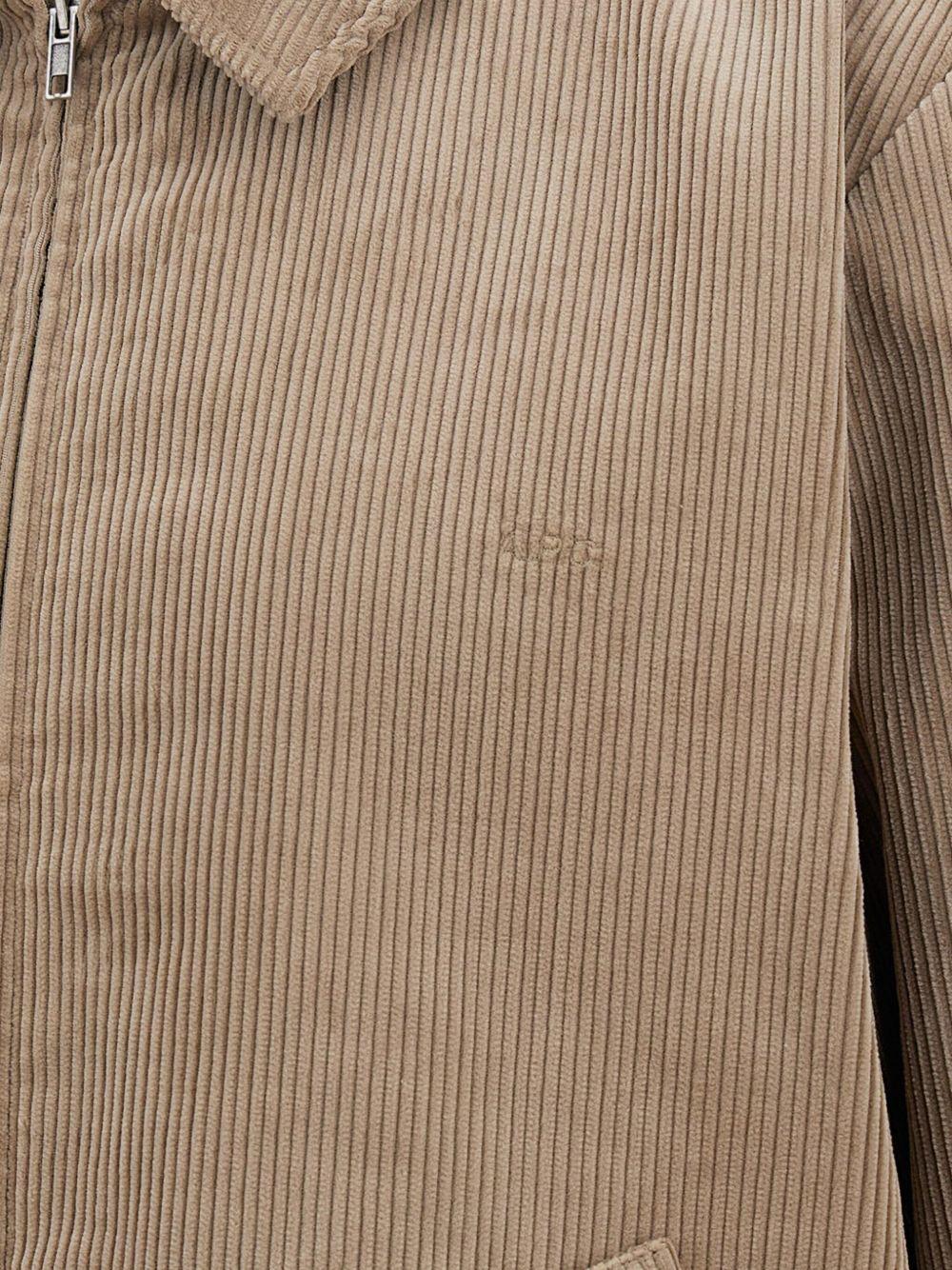 corduroy zip-fastening jacket Product Image