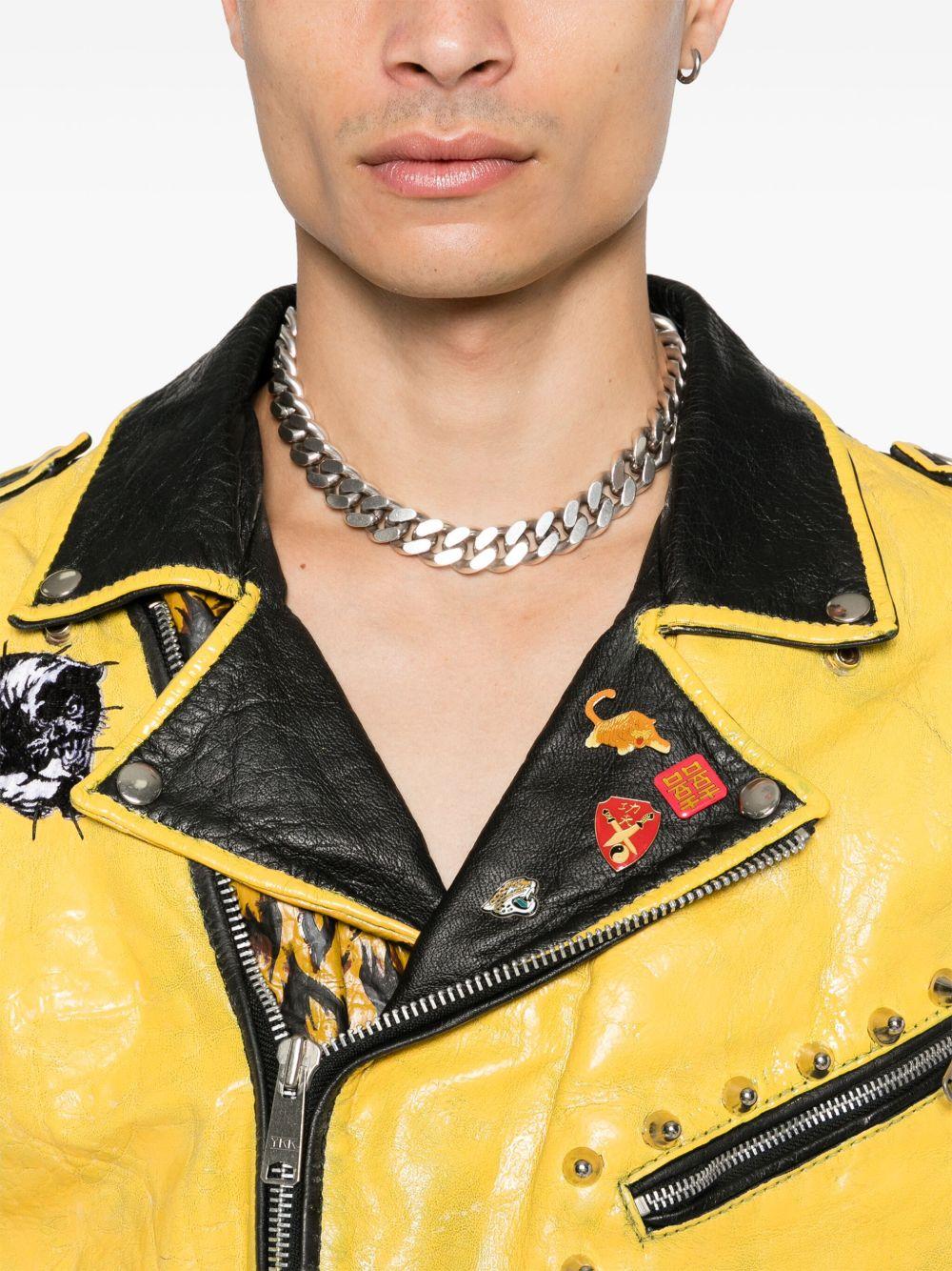 Painted Vintage leather jacket Product Image