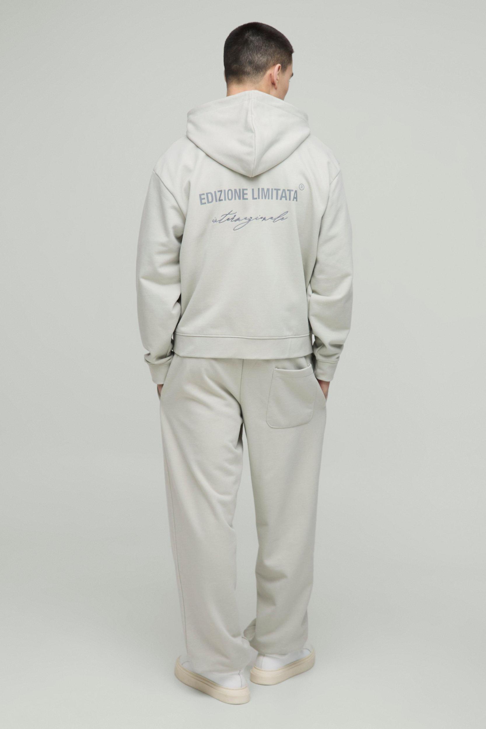 Oversized Edizione Limitata Heavyweight Sweatpants | boohooMAN USA Product Image