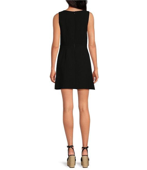 Gianni Bini Charlotte Crepe Boat Neck Sleeveless A-Line Dress Product Image