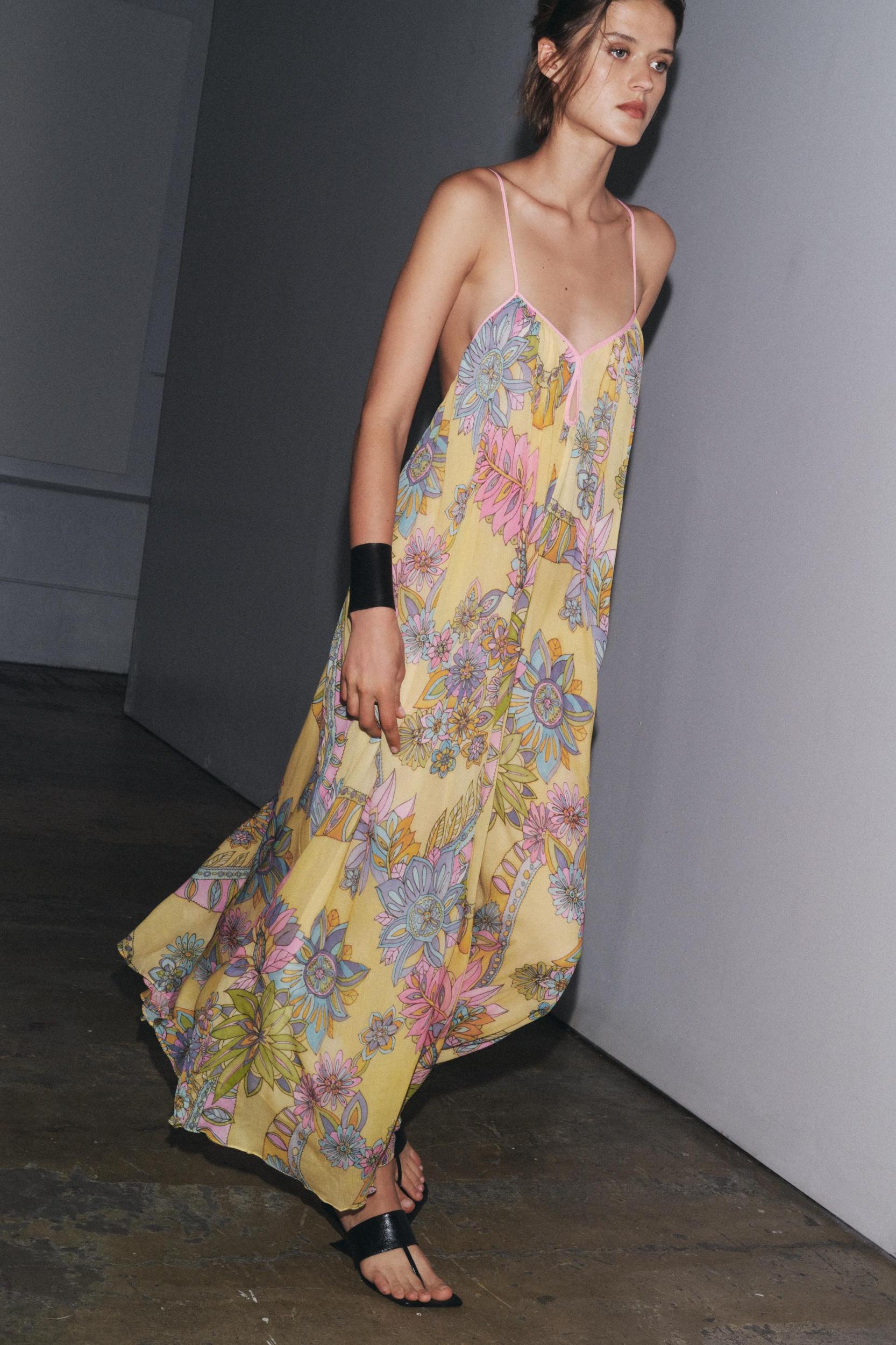 FLORAL PRINT DRESS ZW COLLECTION Product Image