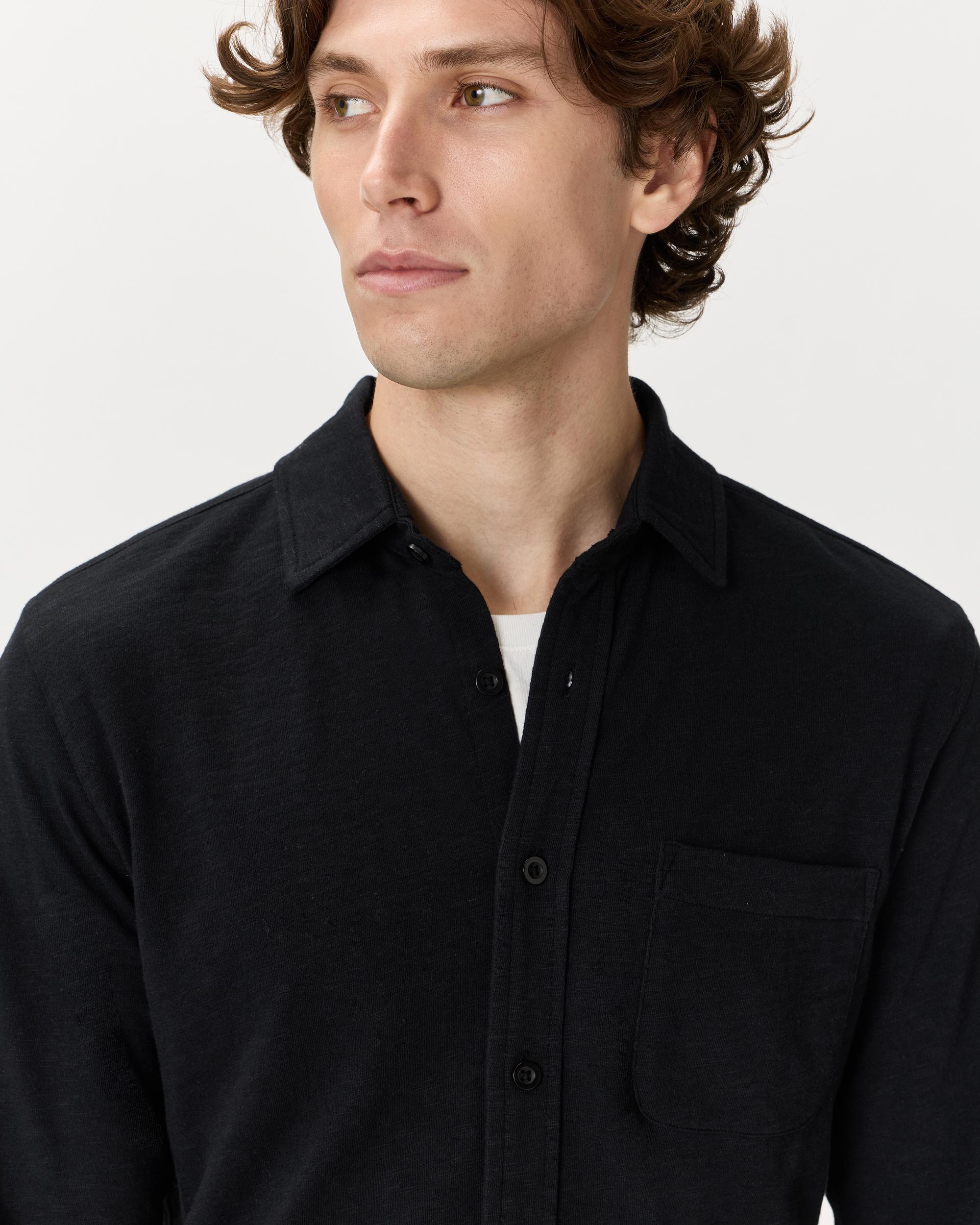 Quince | Men's Slub Long Sleeve Button Up Shirt Organic Cotton Product Image