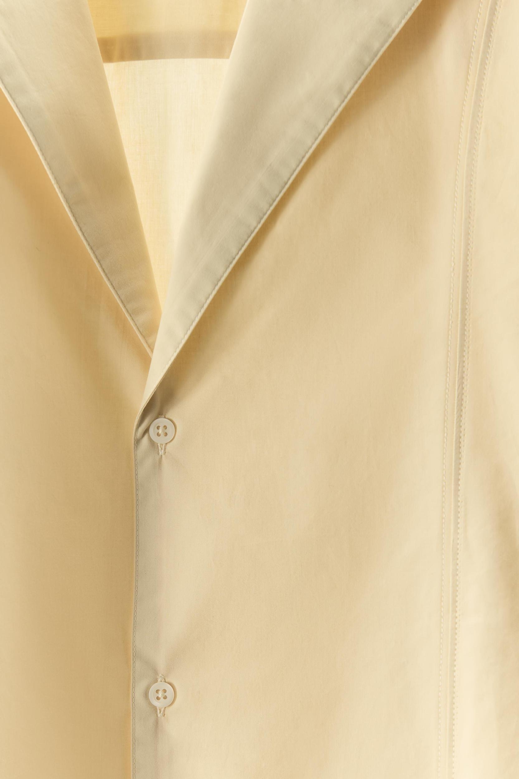 TOPSTITCHED POPLIN SHIRT Product Image
