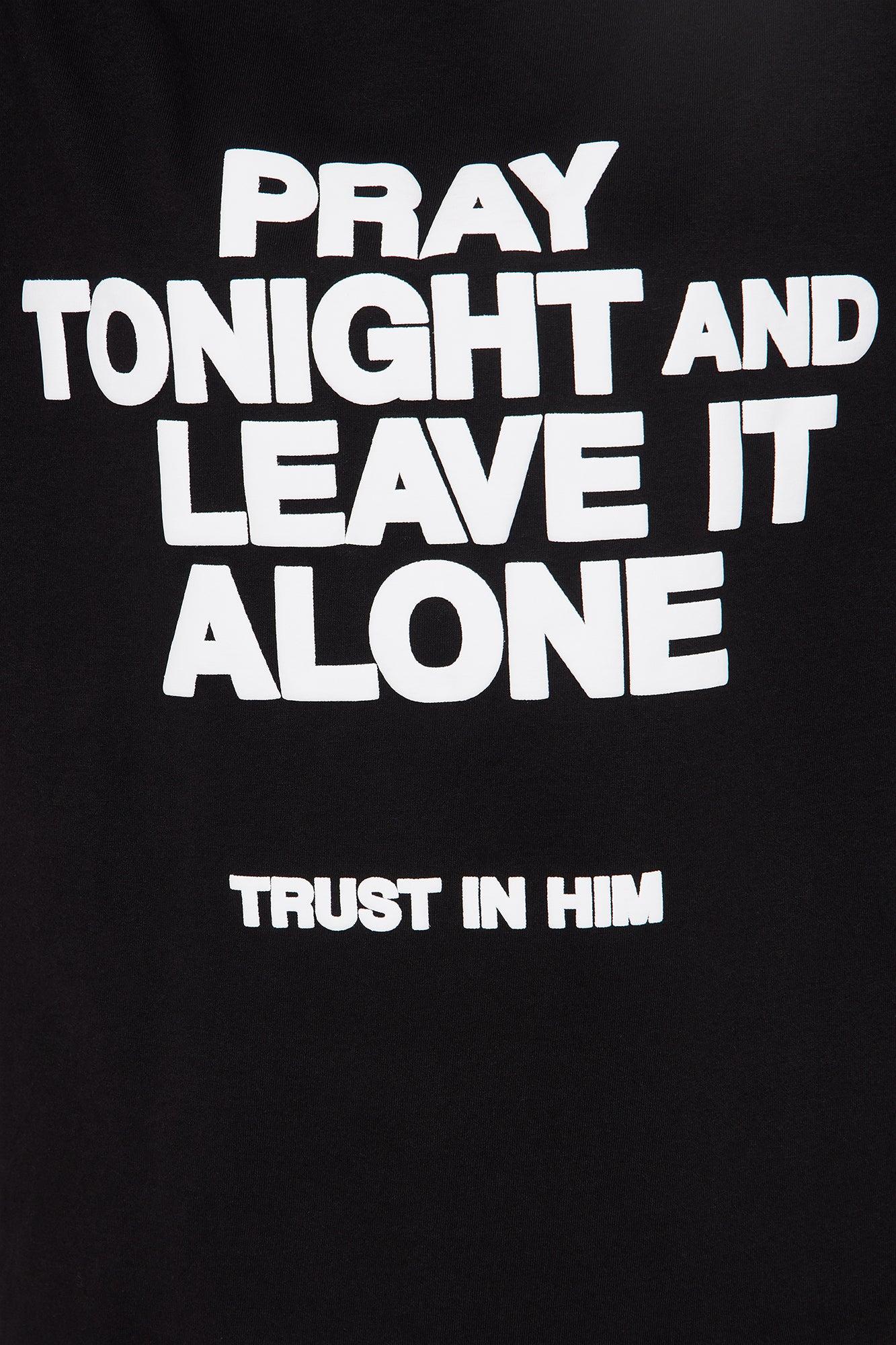 Trust In Him Oversized Tee - Black Product Image