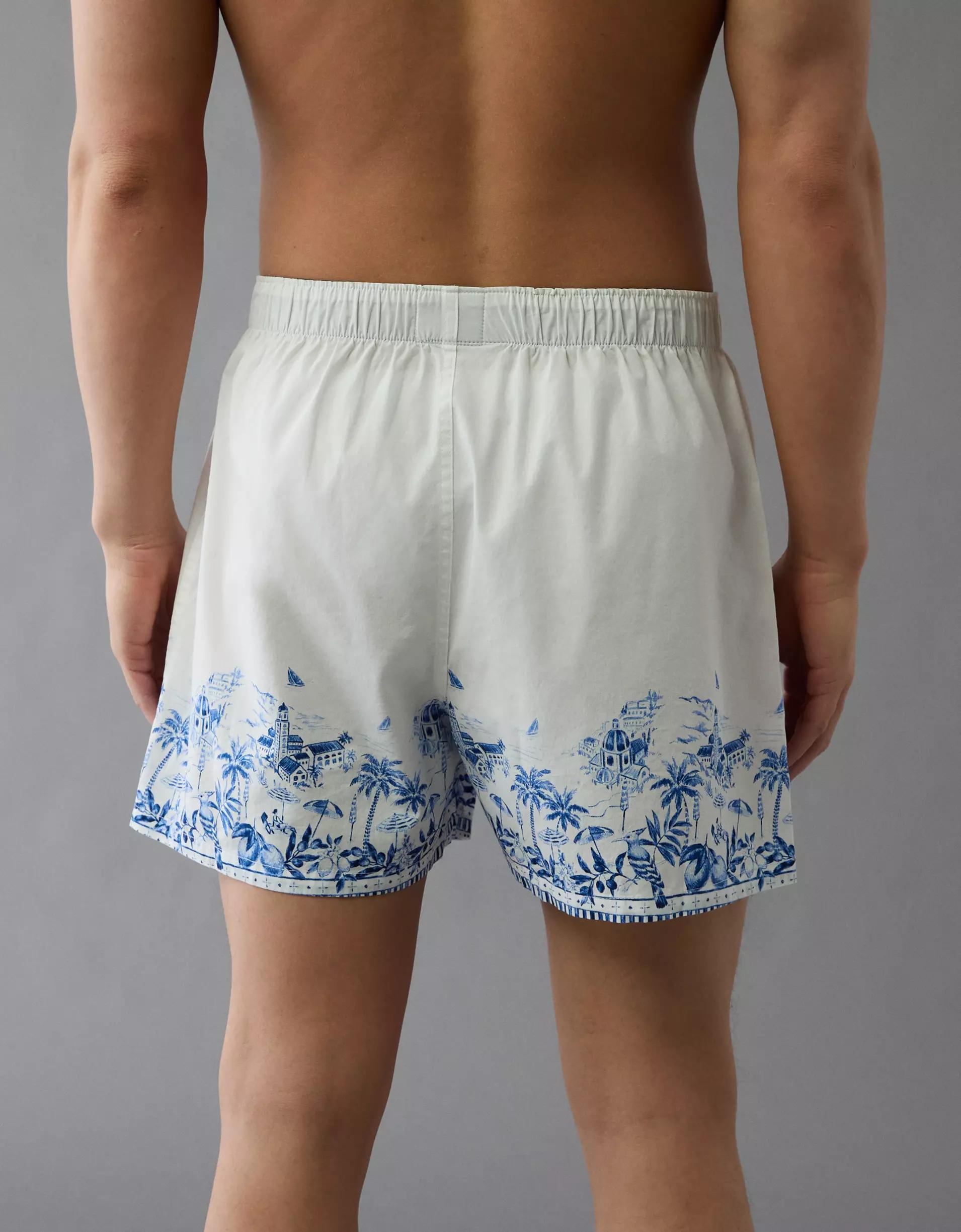 AEO Men's Italian Scenic Print Stretch Boxer Short Product Image