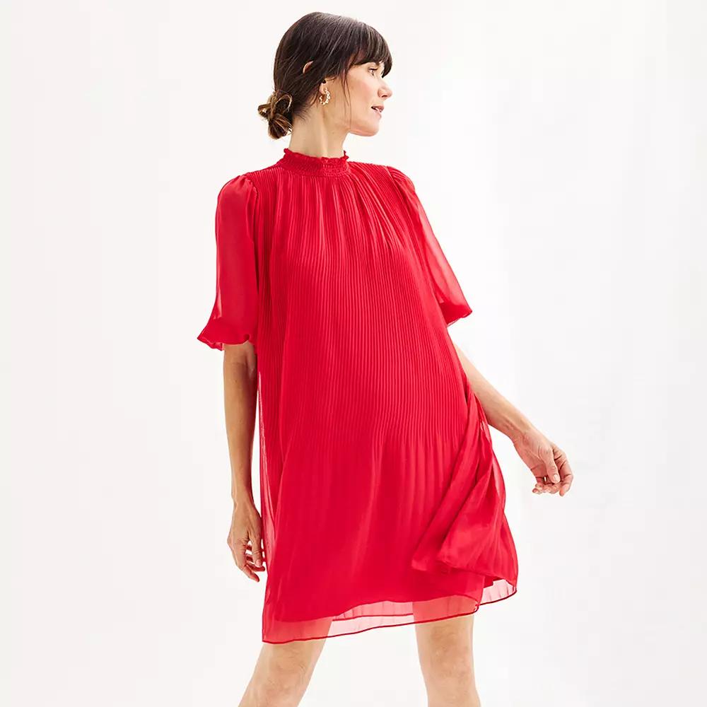 Women's Nanette Lepore Pleated Chiffon Dress,  Product Image