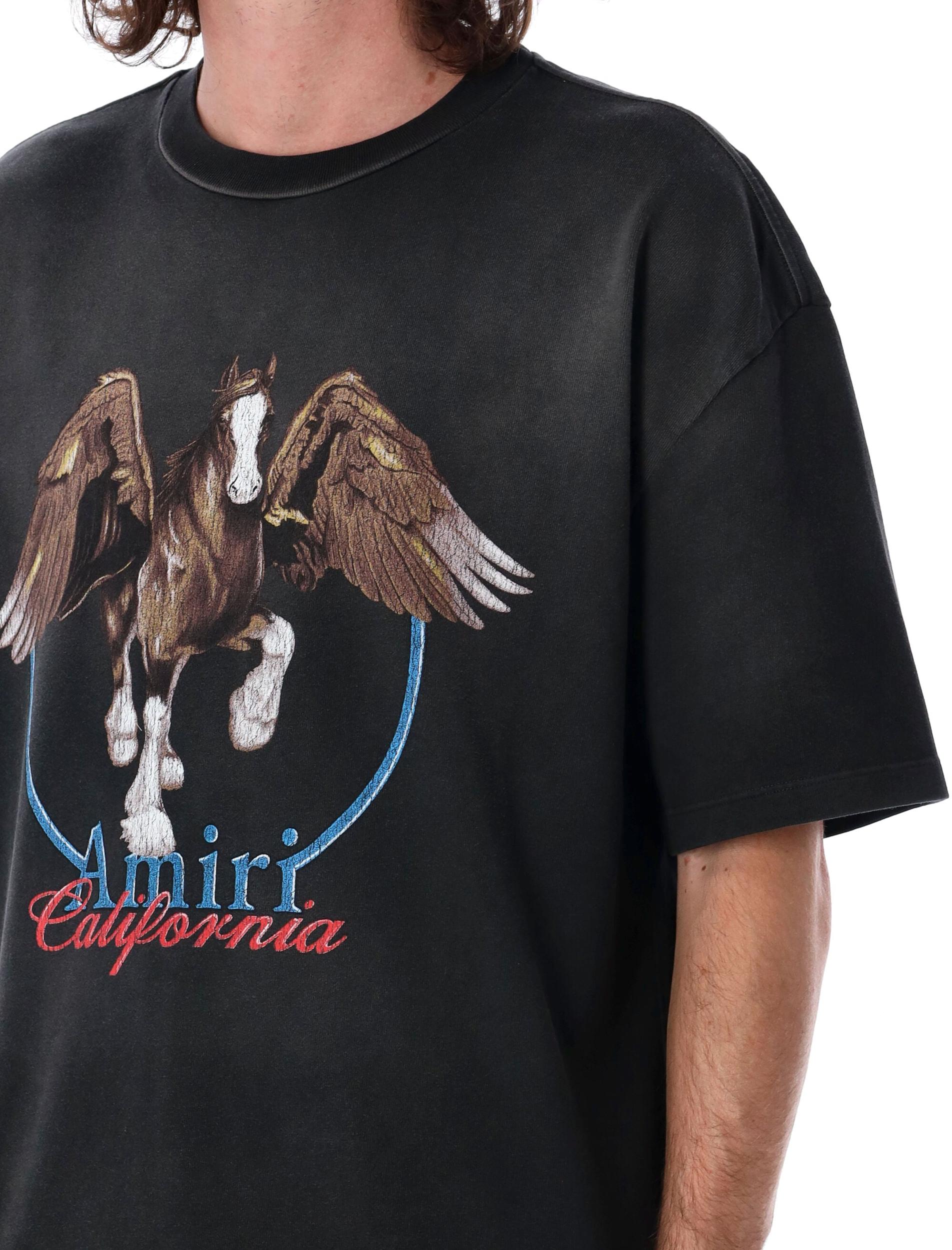 AMIRI Men's Vintage Wash Pegasus T-shirt T-shirt In Black Product Image