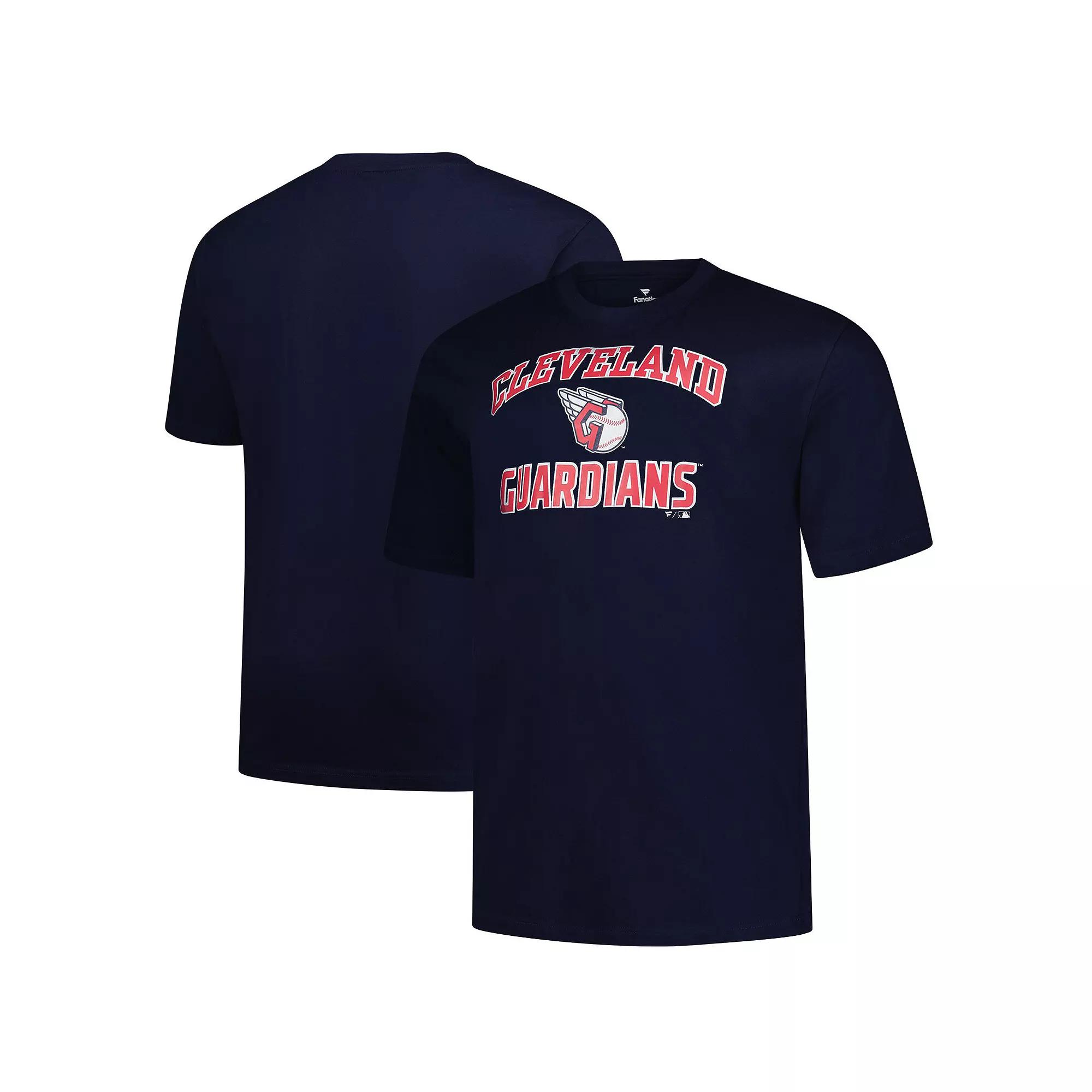 Men's Profile Navy Cleveland Guardians Big & Tall Heart & Soul T-Shirt,  Product Image