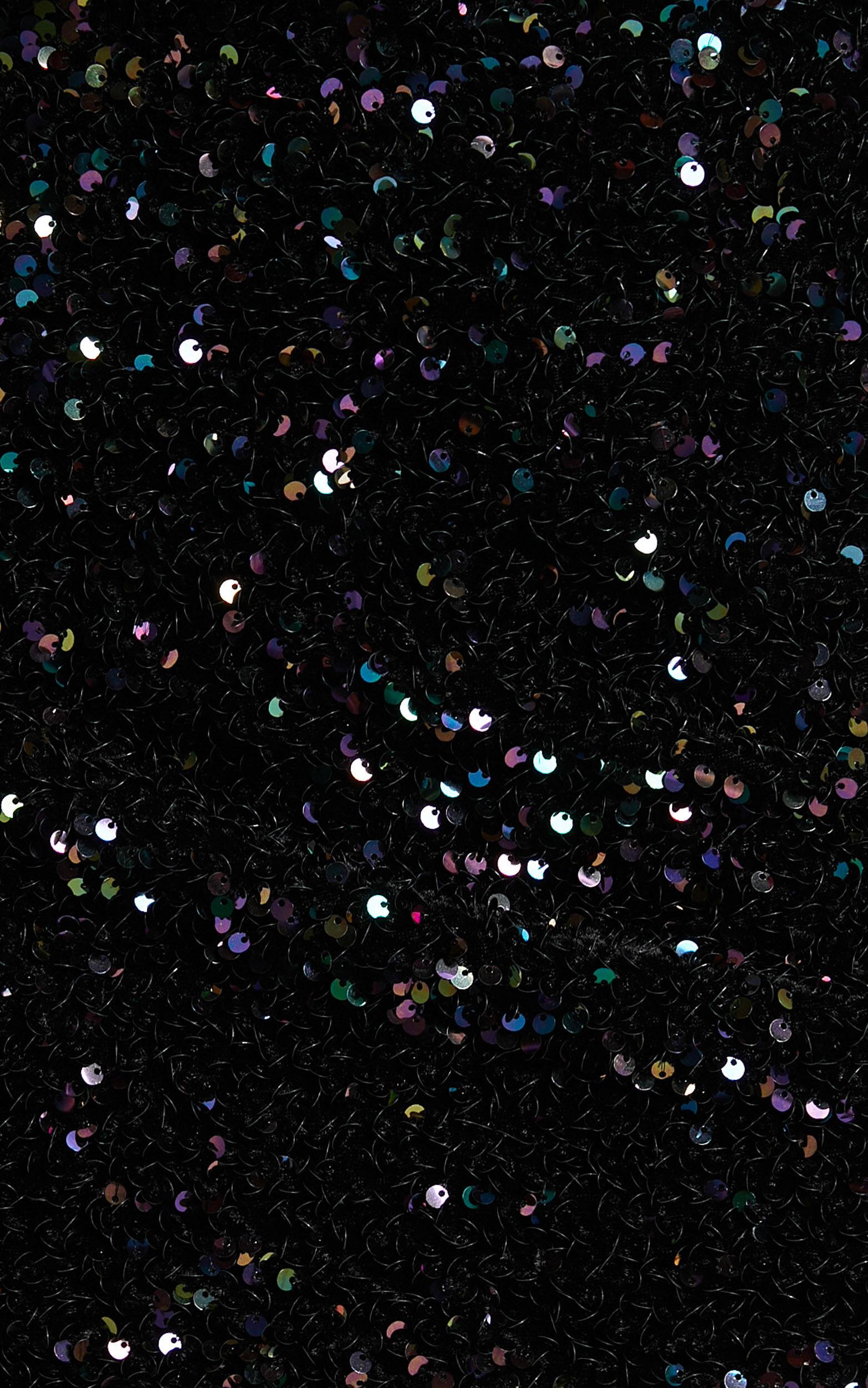 Tracy Mini Skirt - Bodycon Sequin Skirt in Black Product Image