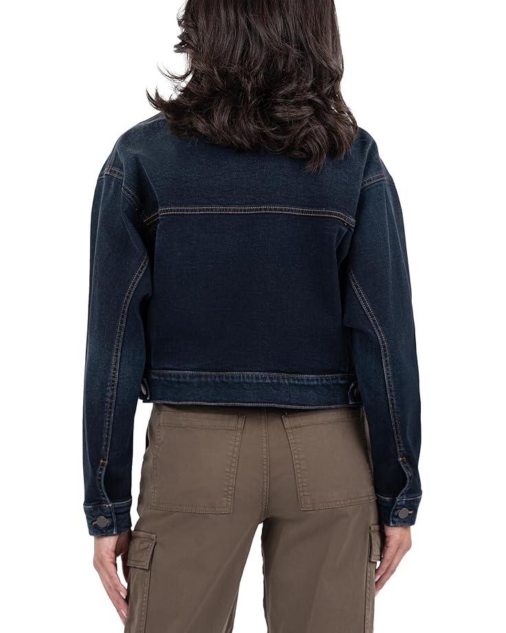 Military Crop Jacket Ecru Rigid Denim Product Image