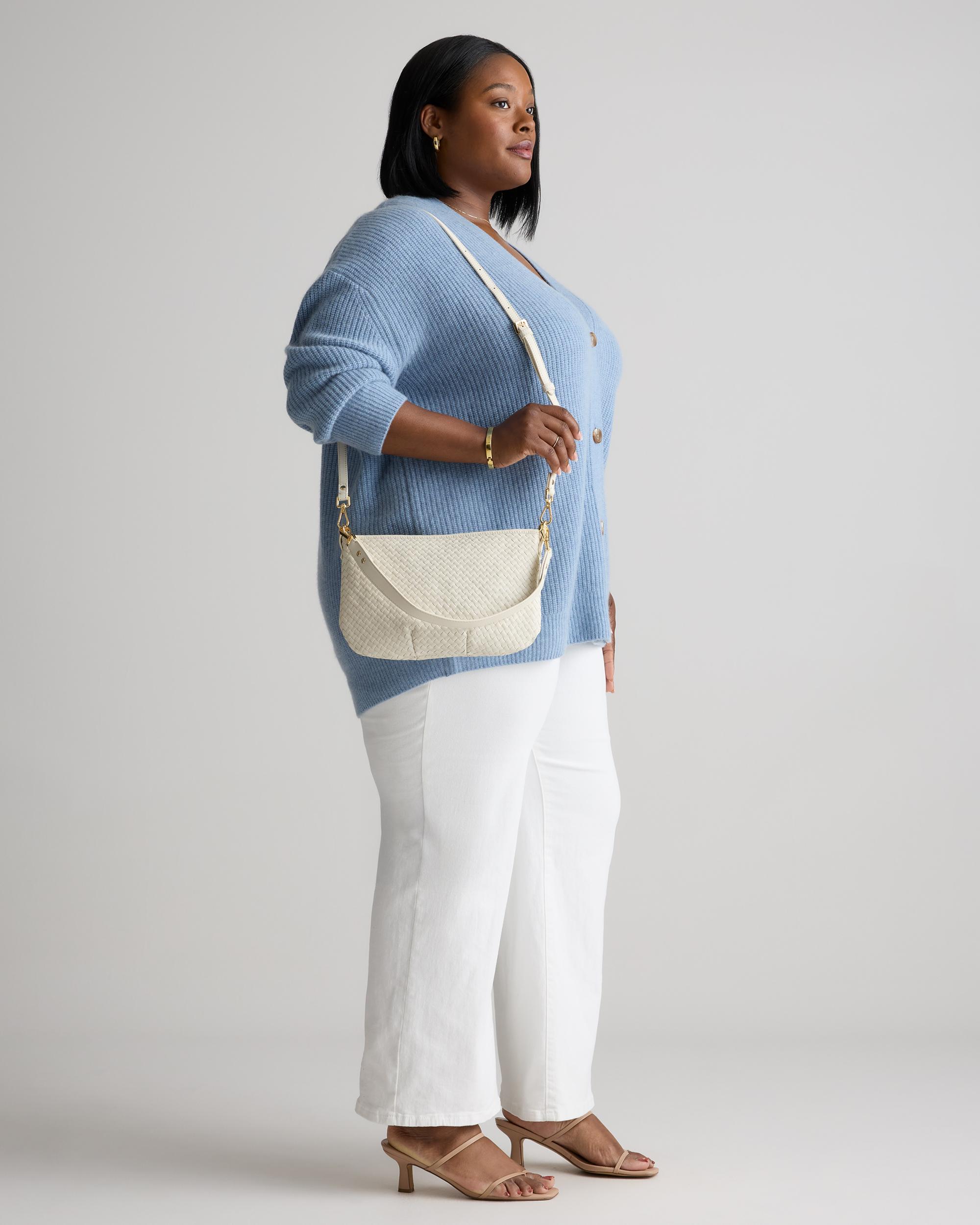 Quince | Women's Italian Handwoven Leather Mini Shoulder Bag Italian Leather Product Image