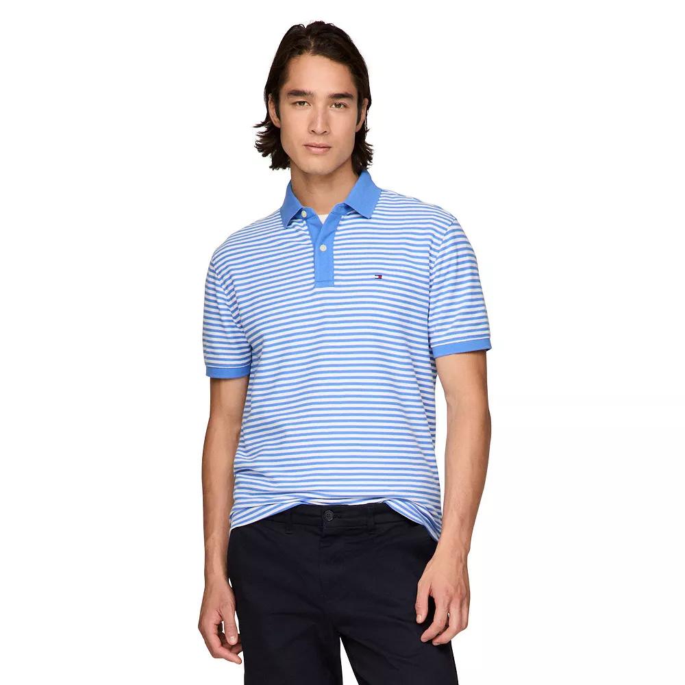 Men's Tommy Hilfiger Striped Justin Polo, Size: XL, Parade Blue Stripe Product Image