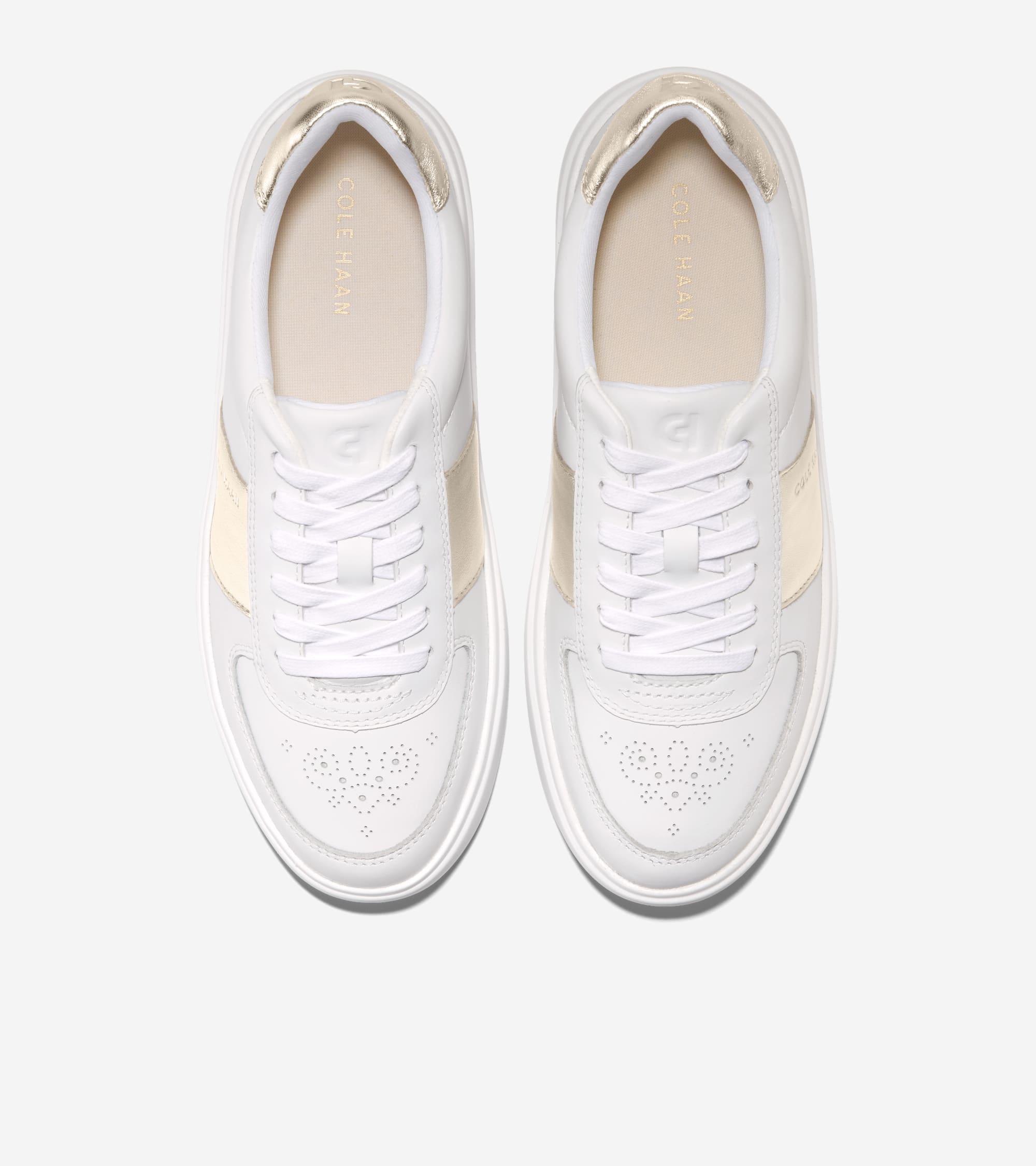 Women's Grand Crosscourt Della Sneakers in Gold | Cole Haan Product Image