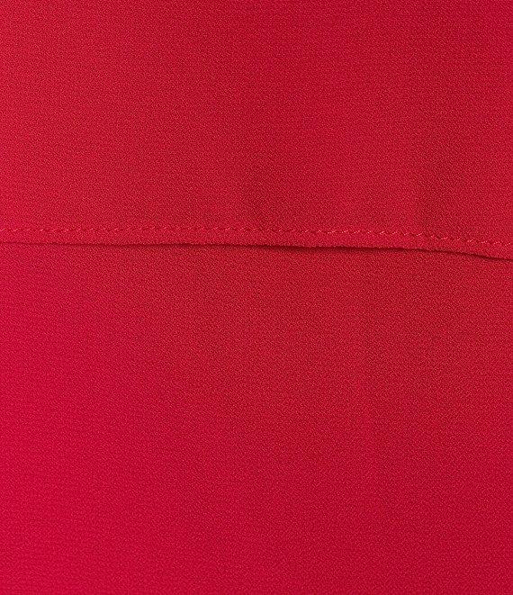 Marina 3/4 Sleeve Chiffon Overlay Shift Dress Product Image