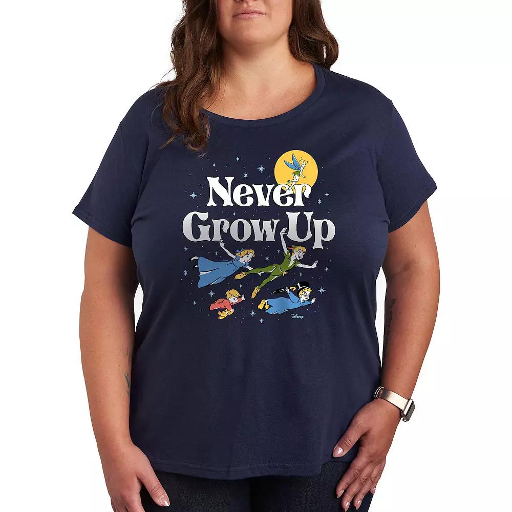 Disney's Peter Pan Plus Never Grow Up Graphic Tee, Women's,  Product Image