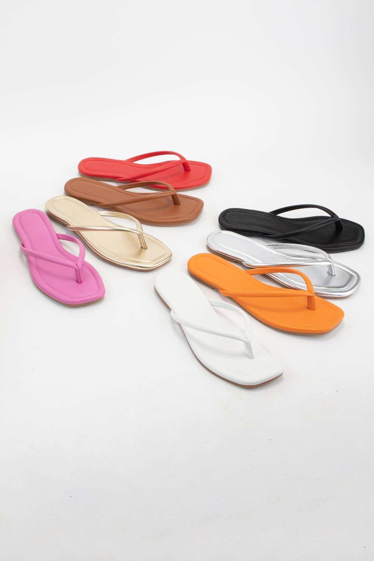 Silver Thong Sandal Product Image