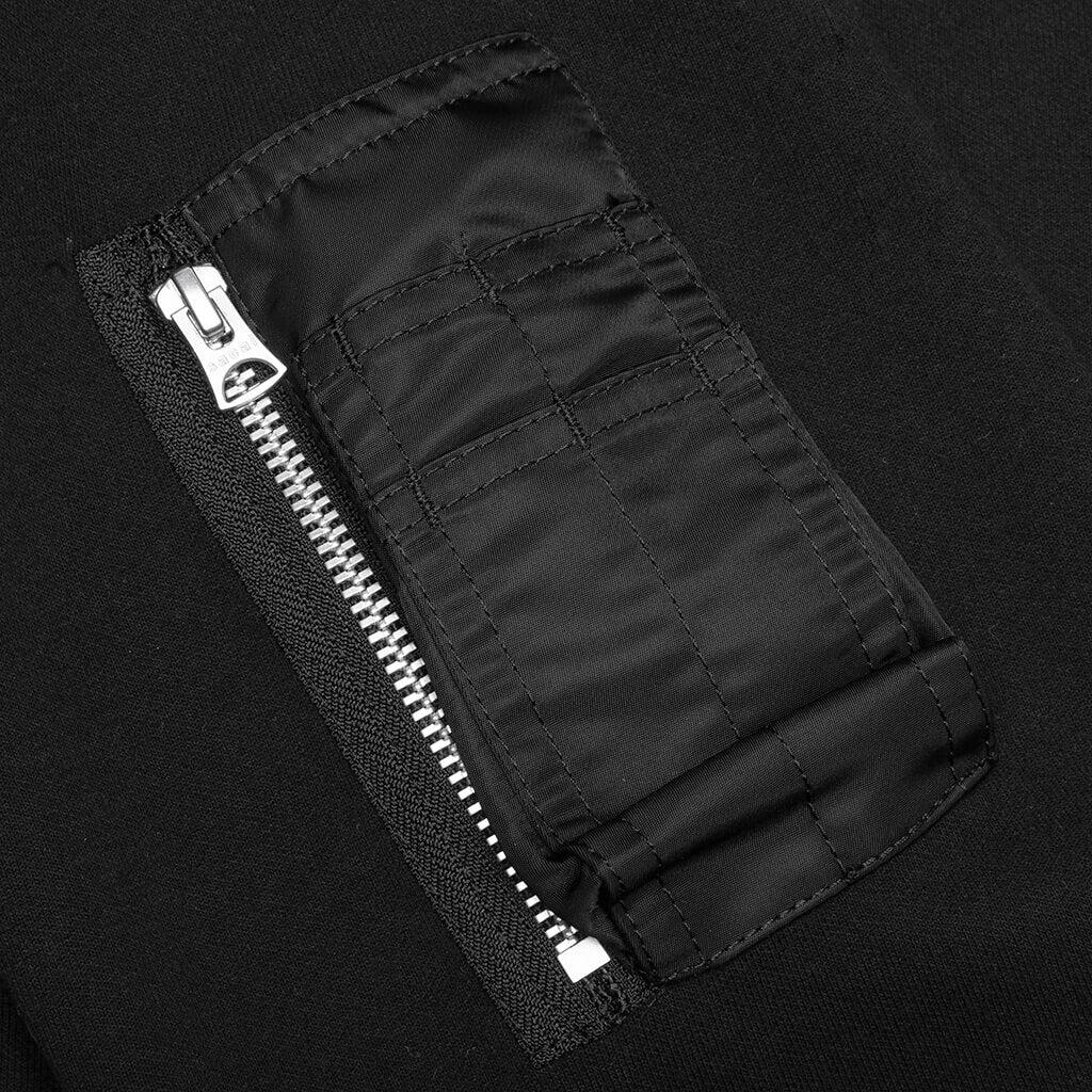 Sponge Sweat x MA-1 Hoodie 002 - Black Male Product Image