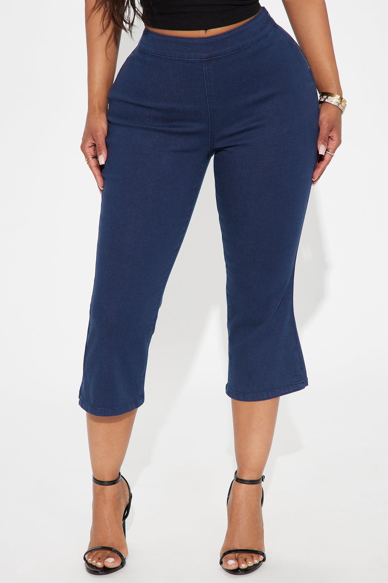 Cora Capri Pant - Navy Product Image