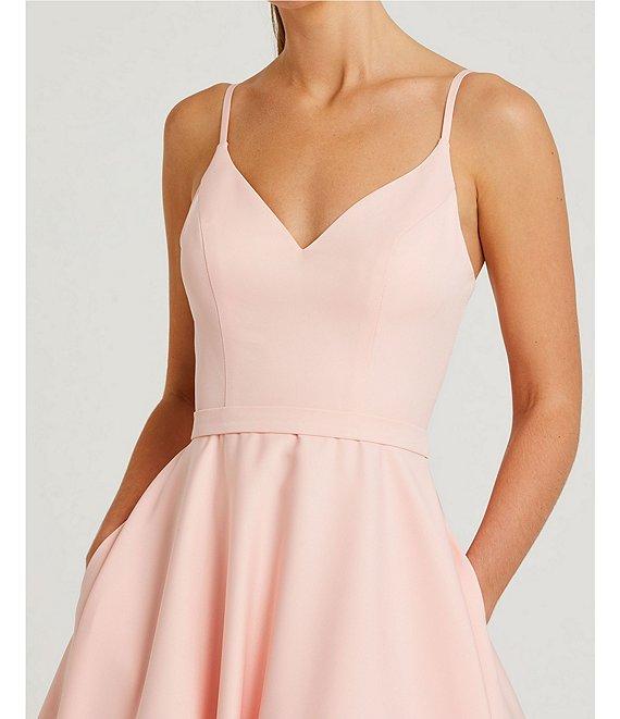 Ieena for Mac Duggal V-Neck Sleeveless A-Line Fully Lined Ball Gown Product Image