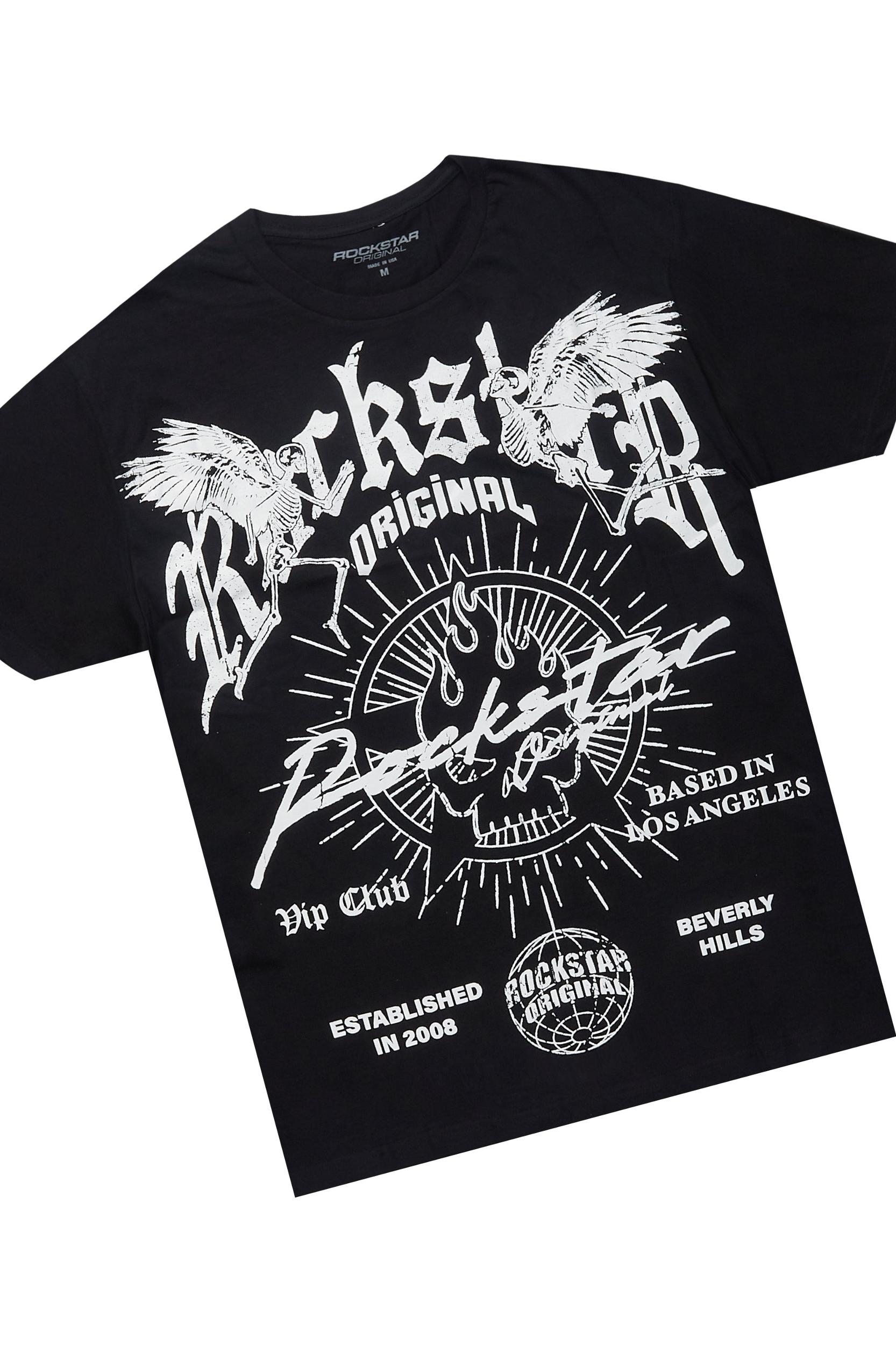 Javonuna Navy T-Shirt Short Set Female Product Image